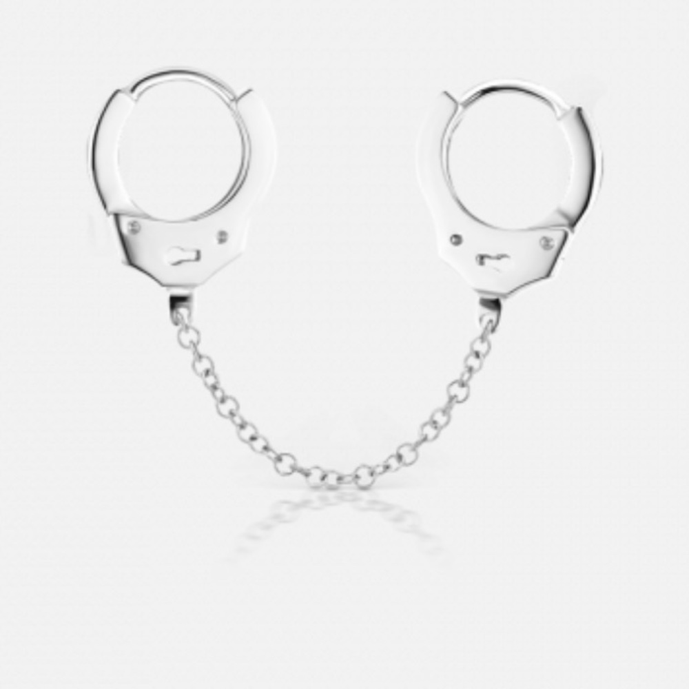Maria Tash 6.5mm 14kt white gold handcuff earring